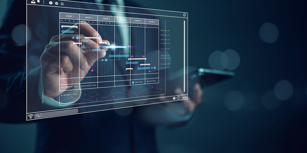 スケジュールのタイムライン設定